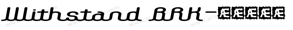 Withstand BRK字体转换